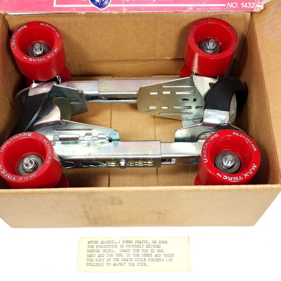 VTG Steven Super Skates Max Trac Urethane Wheels 1978 Roller Skates 1452 Sz Sm. - Picture 3 of 16